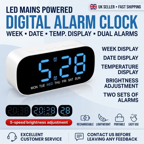 Led electric digital alarm - electric,