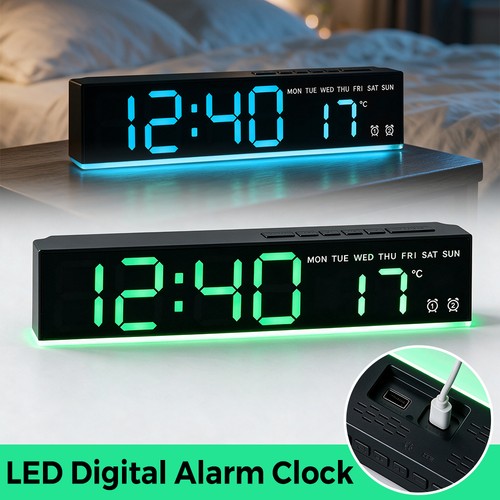 Led digital alarm clock - alarm,