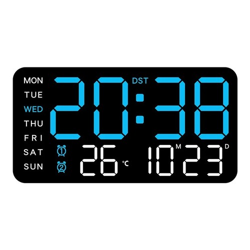 Desk wall clock digital alarm - wall,