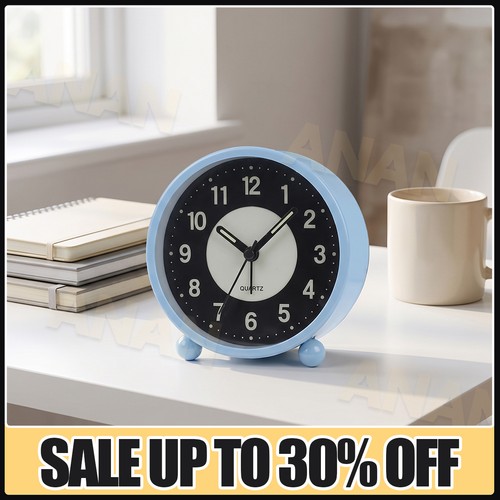 Alarm clock bedside ticking - bedside, no