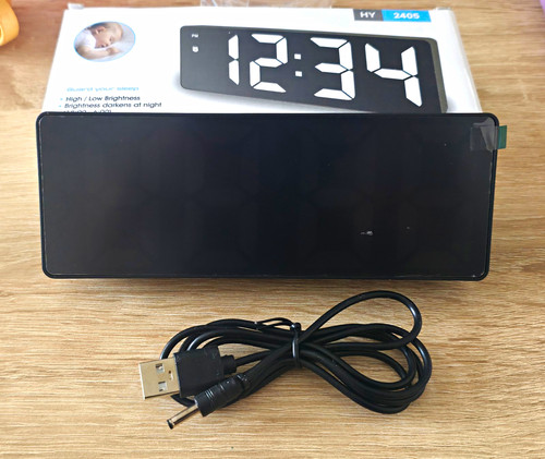 Large led alarm clock - led,