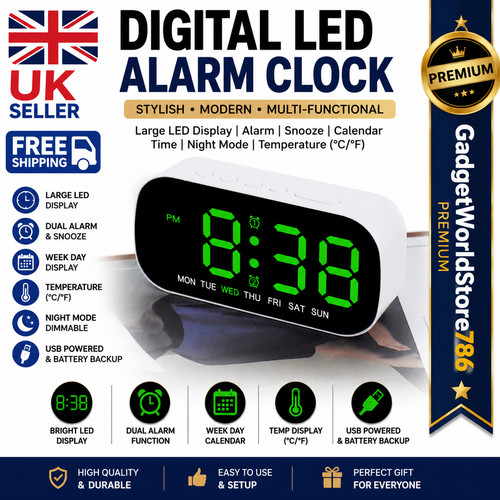 Led electric digital alarm - electric,