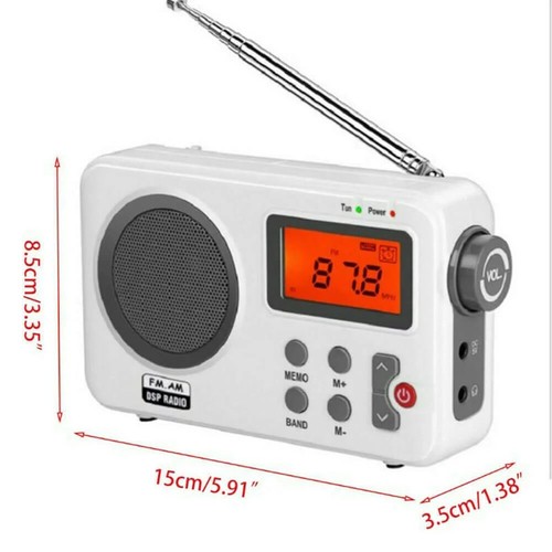 Compact alarm clock - am/fm,