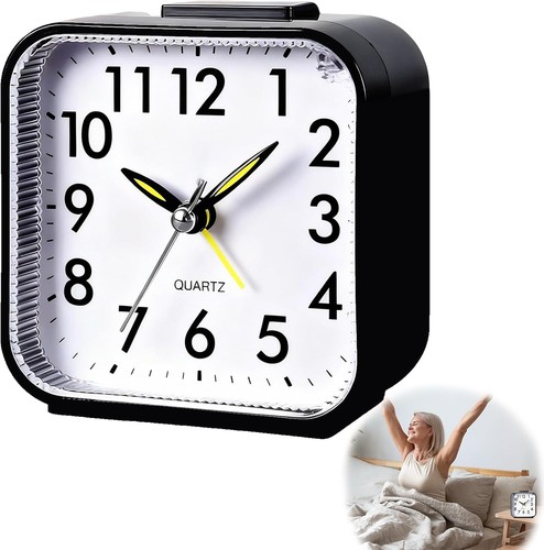 Quartz alarm clock with - quartz, night