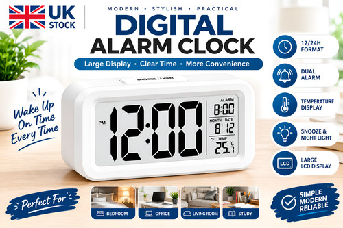 Digital led bedside - led, snooze