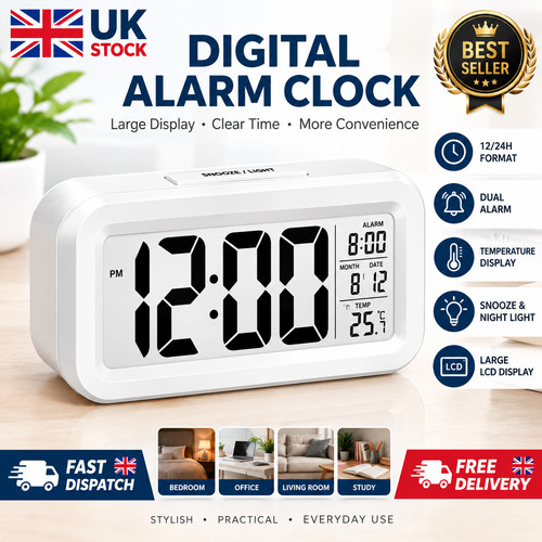 Digital led bedside snooze - digital,