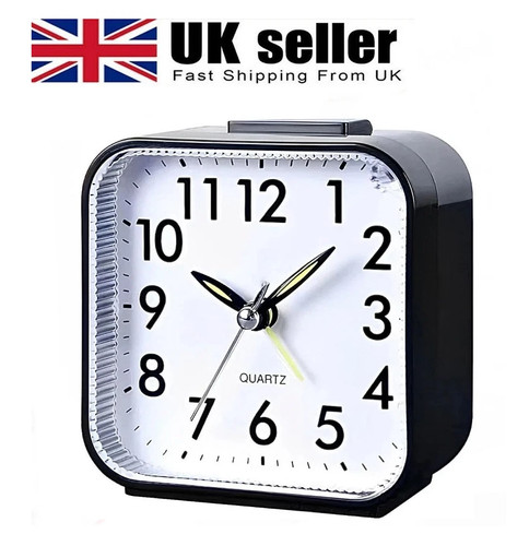 Silent quartz alarm clock - silent,