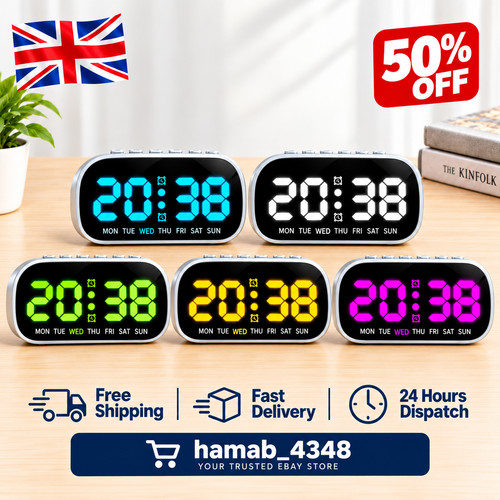Led electric digital alarm - led,