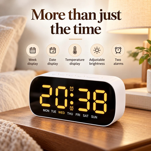 Led electric digital alarm - led,